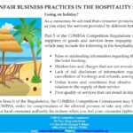 Unfair Business Practices in the Hospitality sector