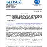 REMINDER: SUBMISSIONS OF ARTICLES FOR THE COMESA COMPETITION COMMISSION WRITING COMPETITION FOR THE BUSINESS REPORTERS OPERATING IN THE COMMON MARKET ON COMPETITION AND CONSUMER PROTECTION MATTERS