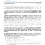 CALL FOR REPRESENTATIONS FROM PASSENGERS DENIED REFUNDS OR COMPENSATION FOR UNUSED TICKETS DURING COVID-19.